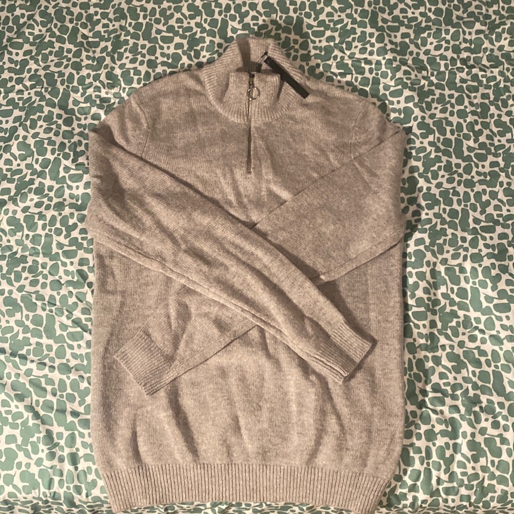 ASOS Turtle Neck Zip-Up Sweater